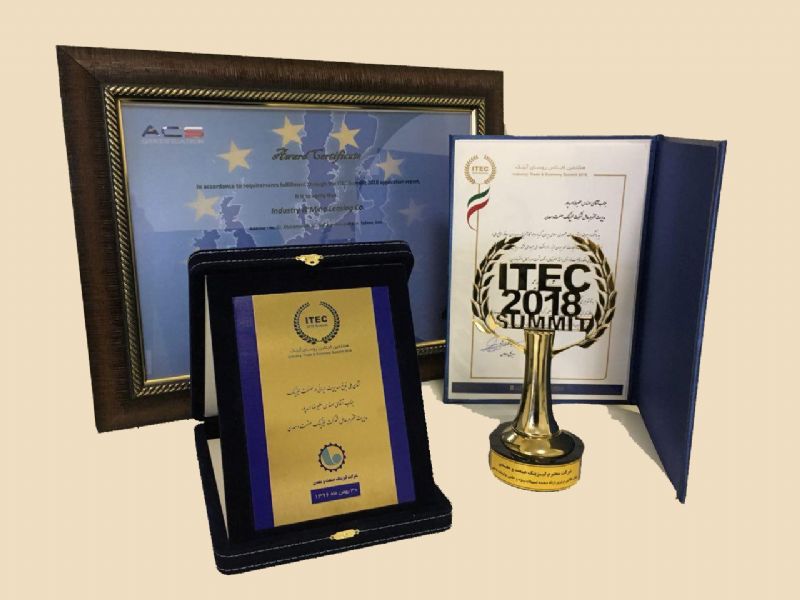کسب ۳ نشان و استاندارد برتر ملی و بین‌المللی لیزینگ صنعت و معدن در هشتمین اجلاس آیتِک